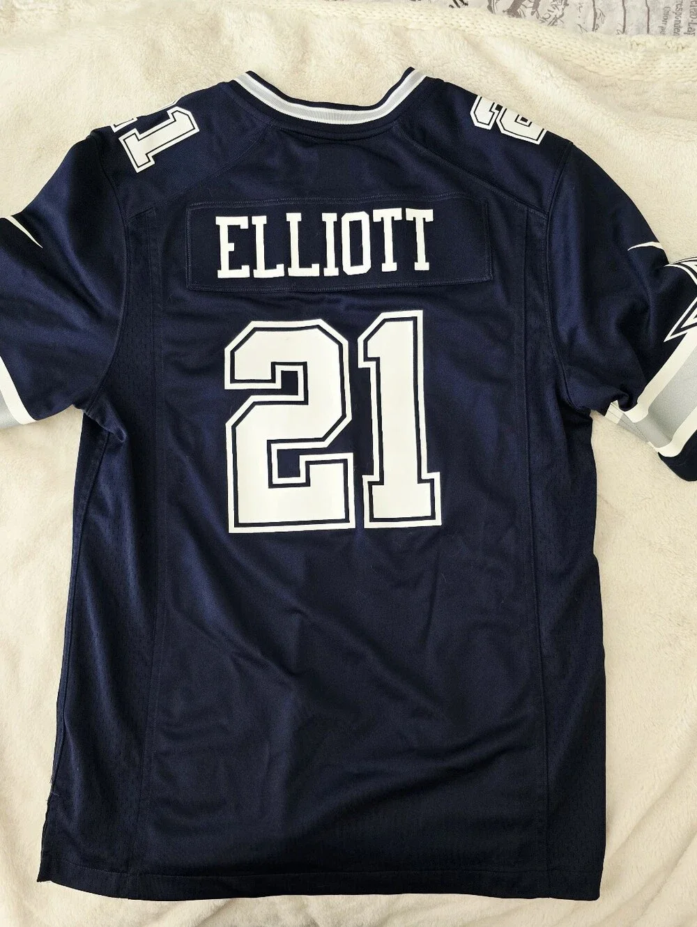 Nike Men’s Dallas Cowboys #21 Navy Vapor Limited Football Jersey, Size M